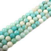 Amazonite Korálky, Amazonit, Kolo, lesklý, DIY & různé velikosti pro výběr, Prodáno za Cca 15.7 inch Strand