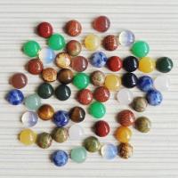 Gemstone Cabochons, Natursten, Runde, poleret, du kan DIY & forskellige materialer til valg, flere farver til valg, 6mm, Solgt af PC