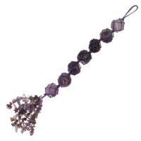 Amethyst Hängende Dekoration, mit Klarer Quarz, plattiert, Modeschmuck & für Frau, 275mm,21x21x21mm, verkauft von PC