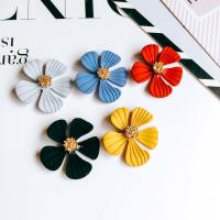 Zinc Alloy Flower Pendants plated DIY nickel lead & cadmium free Sold By Bag