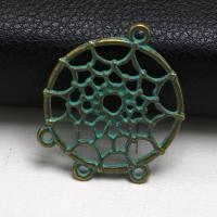 Sinc Alloy nascóirí, jewelry faisin & DIY, dath cré-umha antique,  34x29mm, Díolta De réir PC