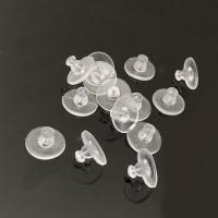 Plastic Ear Nut Component, forgyldt, mode smykker & du kan DIY, 11mm, 100pc'er/Bag, Solgt af Bag