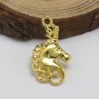 Sinc Alloy Pendants Ainmhithe, Unicorn, jewelry faisin & DIY, dathanna níos mó le haghaidh rogha, Díolta De réir PC