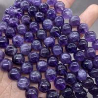 Natuurlijke Amethyst kralen, Amethist, Ronde, gepolijst, verschillende grootte voor keus, purper, Per verkocht Ca 15 inch Strand