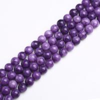 Naturlige Charoite perler, Runde, du kan DIY & forskellig størrelse for valg, lilla, Solgt Per Ca. 39 cm Strand