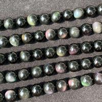 Rainbow Obsidian Bead, Rund, polerad, olika storlek för val, flerfärgad, Såld Per Ca 15 inch Strand