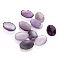 Edelstein Cabochons, Amethyst, Ellipse, DIY & verschiedene Größen vorhanden, violett, 10PCs/Tasche, verkauft von Tasche