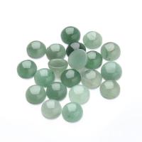 Natural Gemstone Cabochons Green Aventurine Flat Round DIY green Sold By Bag