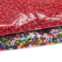 Perles en verre rocaille opaque, Des billes de verre, Rond, DIY & normes différentes pour le choix & styles différents pour le choix, plus de couleurs à choisir, Vendu par sac