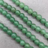 Aventurine χάντρες, Πράσινη Aventurine, Γύρος, γυαλισμένο, διαφορετικό μέγεθος για την επιλογή, Sold Per Περίπου 15 inch Strand