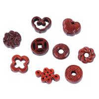 Wood Beads Red Sandalwood Willow Carved DIY Sold By Bag