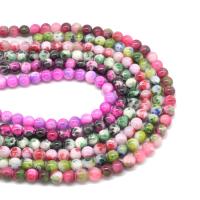 Marble Beads, Geverfd Marmer, Ronde, gepolijst, verschillende kleur en patroon naar keuze & DIY & verschillende grootte voor keus, meer kleuren voor de keuze, Verkocht door Strand