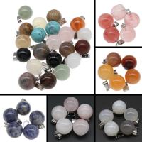 Gemstone Přívěsky Šperky, Drahokam, Kolo, lesklý, DIY & různé styly pro výběr, více barev na výběr, 25*14mm, 10PC/Bag, Prodáno By Bag