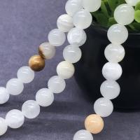 Paars Chalcedoon, Ronde, gepolijst, verschillende grootte voor keus & frosted, Per verkocht Ca 15 inch Strand