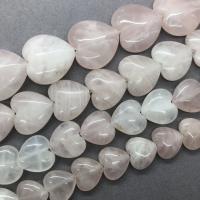 Rose Quartz Perla, Srce, uglađen, različite veličine za izbor, Prodano By Strand