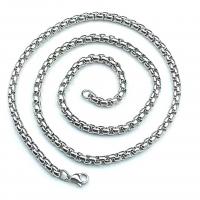 Stainless Steel Chain Ogrlica, Nehrđajući čelik, pozlaćen, različite veličine za izbor, više boja za izbor, 10pramenovi/Lot, Prodano By Lot