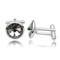 Cufflinks Zinc Alloy with Austrian Crystal fashion jewelry Sold By Strand