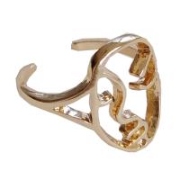 Zinklegierung Fingerring , plattiert, Modeschmuck, Goldfarbe, verkauft von PC