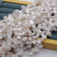 Keishi kultivované sladkovodní perle, Sladkovodní Pearl, Okvětní lístky, přírodní, DIY, bílý, 10-12mm, 58PC/Strand, Prodáno By Strand