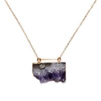 Natürlicher Quarz Anhänger, Amethyst, Unregelmäßige, DIY, violett, 25-36*20-38mm, verkauft von PC