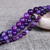 Gemstone Beads Round polished purple Sold Per Approx 15.4 Inch Strand