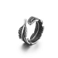 Titano plienas Cuff Finger Ring, poliruotas, Bižuterijos, sidabras, Pardavė PC