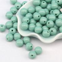 Opaque Acrylic Beads Round DIY  Sold By Bag