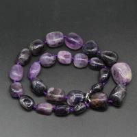 Kwarts ketting, Amethist, Onregelmatige, gepolijst, mode sieraden & voor vrouw, purper, 18*25-10*14mm, Verkocht door Strand