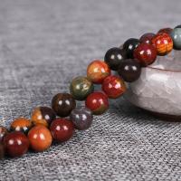 Gemstone Jewelry Beads Picasso Jasper Round polished Sold Per Approx 15.7 Inch Strand