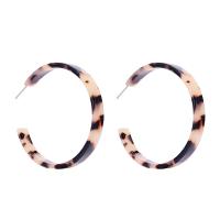 Hars Earring, Zinc Alloy, met Hars, voor vrouw, 48mm, Verkocht door pair