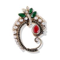 Zinc Alloy Brooches plated & for woman & with rhinestone nickel lead & cadmium free Sold By PC