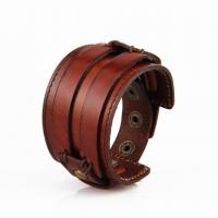 PU Leder Armband, mit Zinklegierung, Modeschmuck & für den Menschen, keine, 245x45mm, verkauft von PC