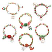 Bracciali festivilità Natale, lega in zinco, Design natalizio & gioielli di moda & stili diversi per la scelta, nessuno, Venduto da filo