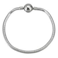 Ruostumaton teräs rannerengas Finding, 316 Stainless Steel, Unisex & käärmeketju, alkuperäinen väri, 3mm, Pituus N. 7 tuuma, 5säikeet/laukku, Myymät laukku