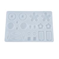 DIY Epoxy Mal Set, Silicone, Rechthoek, plated, Duurzame, 202x135x5mm, Verkocht door PC