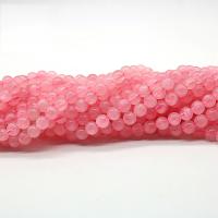 Természetes rózsakvarc gyöngy, Rose Quartz, Kerek, DIY & különböző méretű a választás, rózsaszín, Által értékesített Strand