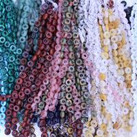 Blandet Gemstone perler, Natursten, Donut, du kan DIY, flere farver til valg, 10mm, 20pc'er/Strand, Solgt Per Ca. 7.9 inch Strand