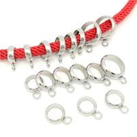 Beads Bail Dell'acciaio inossidabile, acciaio inox, lucido, formato differente per scelta, 100PC/lotto, Venduto da lotto