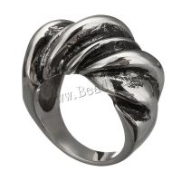 Bague en acier inoxydable, acier inoxydable 316L, normes différentes pour le choix & noircir, 16x10.50mm, Trou:Environ 5.5x7.5mm, 5PC/lot, Vendu par lot