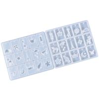 Set di stampe epossidici fai da te, silicone, Quadrato, placcato, Sostenibile, 130x118x5mm, Venduto da PC