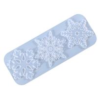 DIY Epoxi Mold Set, Silikon, Snowflake, plated, Hållbar, 230x88x7mm, Säljs av PC