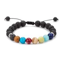 Gemstone Bracelets Zinc Alloy with Natural Stone fashion jewelry & Unisex 8mmuff0c 19cm Sold By PC