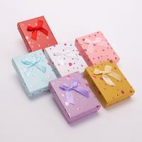 Jewelry Gift Box Paper plated random style & durable & dustproof & mixed Sold By PC