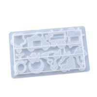 DIY Epoxi Mold Set, Silikon, Rektangel, plated, Hållbar, 232x138x15mm, Säljs av PC