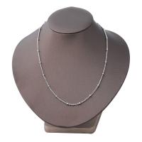 Ketting van edelstaal ketting, Roestvrij staal, mode sieraden, zilver, 10strengen/Lot, Verkocht door Lot