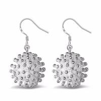 Brass Drop Earring plated fashion jewelry & for woman Sold By Pair