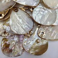 Μενταγιόν Shell, Περλ Shell, Teardrop, Βιώσιμη & DIY, 48x62x6mm, 20PCs/τσάντα, Sold Με τσάντα