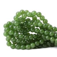 Aventurine χάντρες, Πράσινη Aventurine, Γύρος, γυαλισμένο, Βιώσιμη & DIY & διαφορετικό μέγεθος για την επιλογή, πράσινος, Sold Με Strand