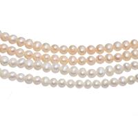 Ronde Gekweekte Zoetwater Parel kralen, gepolijst, DIY, meer kleuren voor de keuze, 6-7mm, Verkocht door Strand