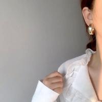 Sinc Alloy Fonsa Earring, jewelry faisin, dathanna níos mó le haghaidh rogha, 3CM, Díolta De réir Péire